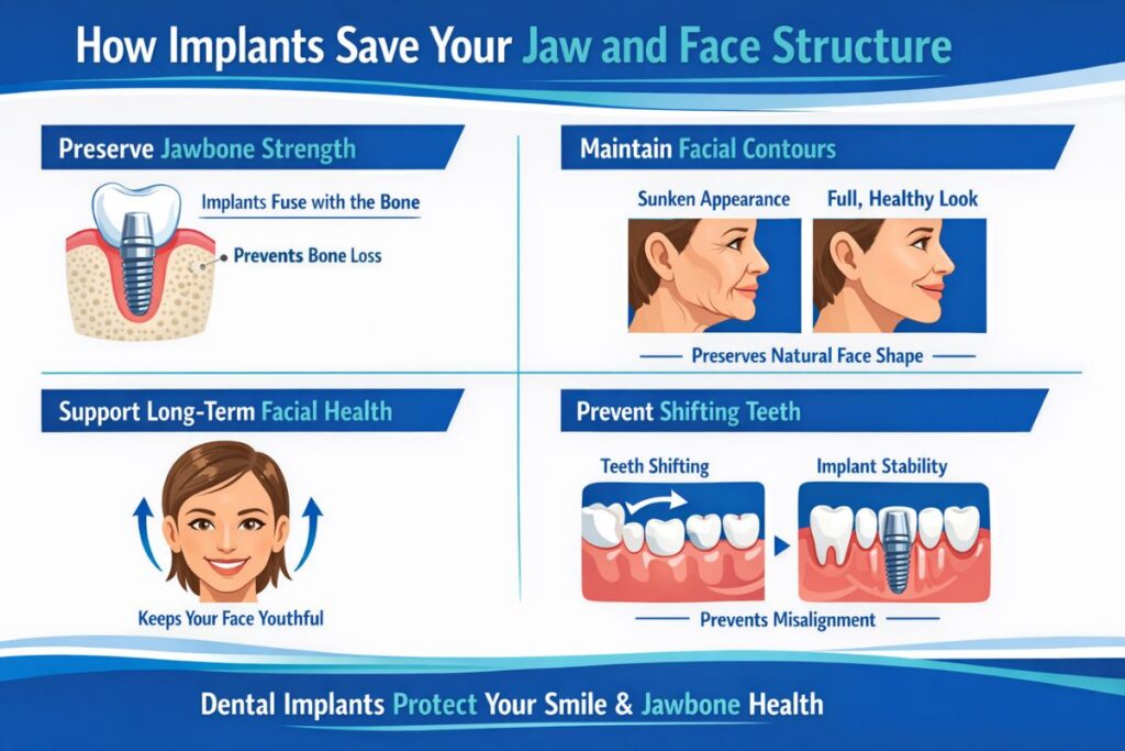 How Implants Save Your Jaw and Face Structure
